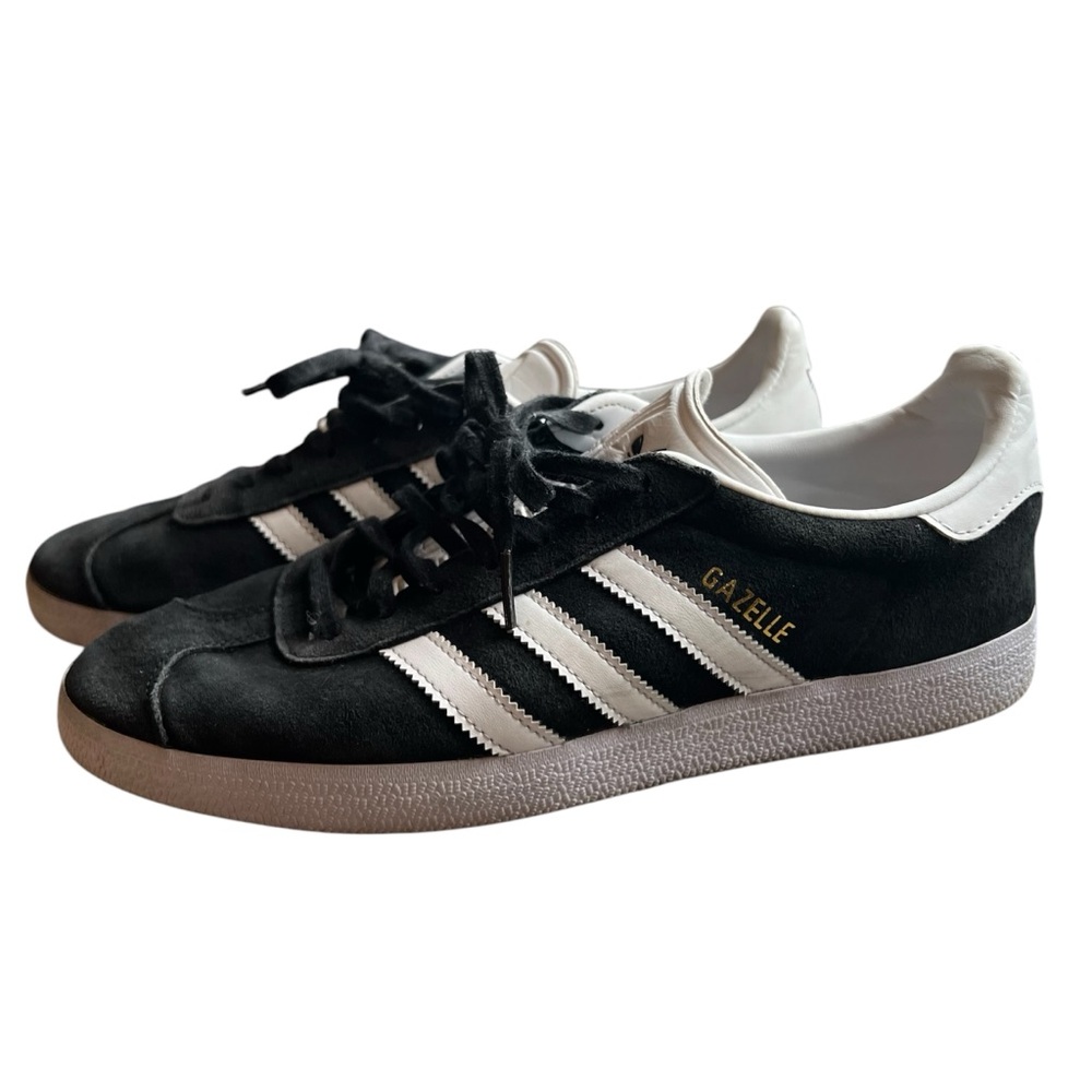 Adidas Gazelles Black and White Mens Sneakers